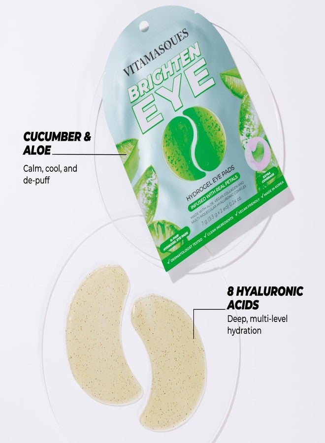 Vitamasques Hydrogel Eye Pads - Infused with Real Petals, Under Eye Mask, Birthday Gifts For Women, Reduce Dark Circles, Puffy Eyes, Undereye Bags, Wrinkles - Under Eye Patches (Pack of 3) - Image 5